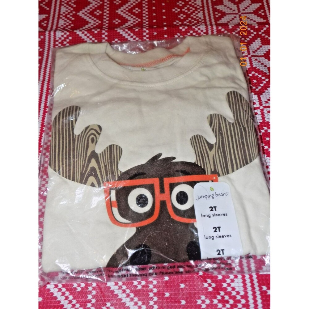 New Jumping Beans size 2T moose shirt